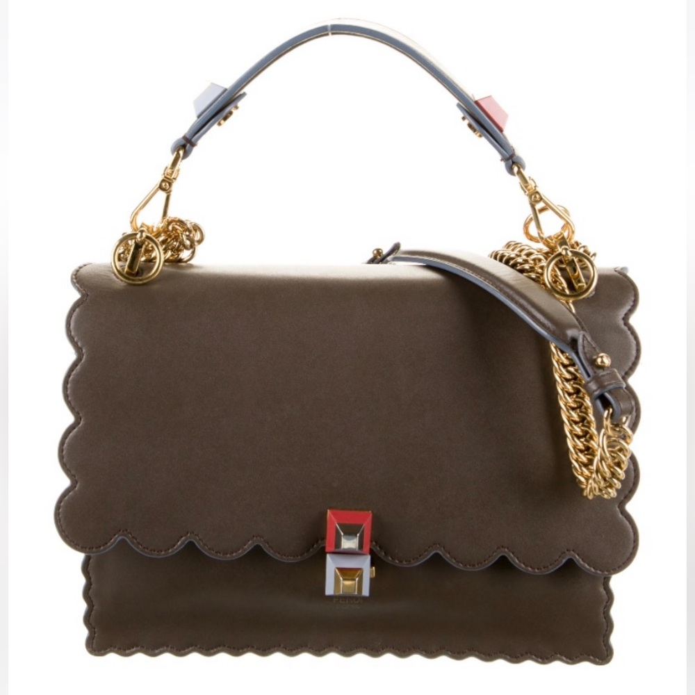 Fendi Kan I medium tan color